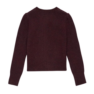 Mint Velvet Burgundy Wool Blend Knit Cardigan